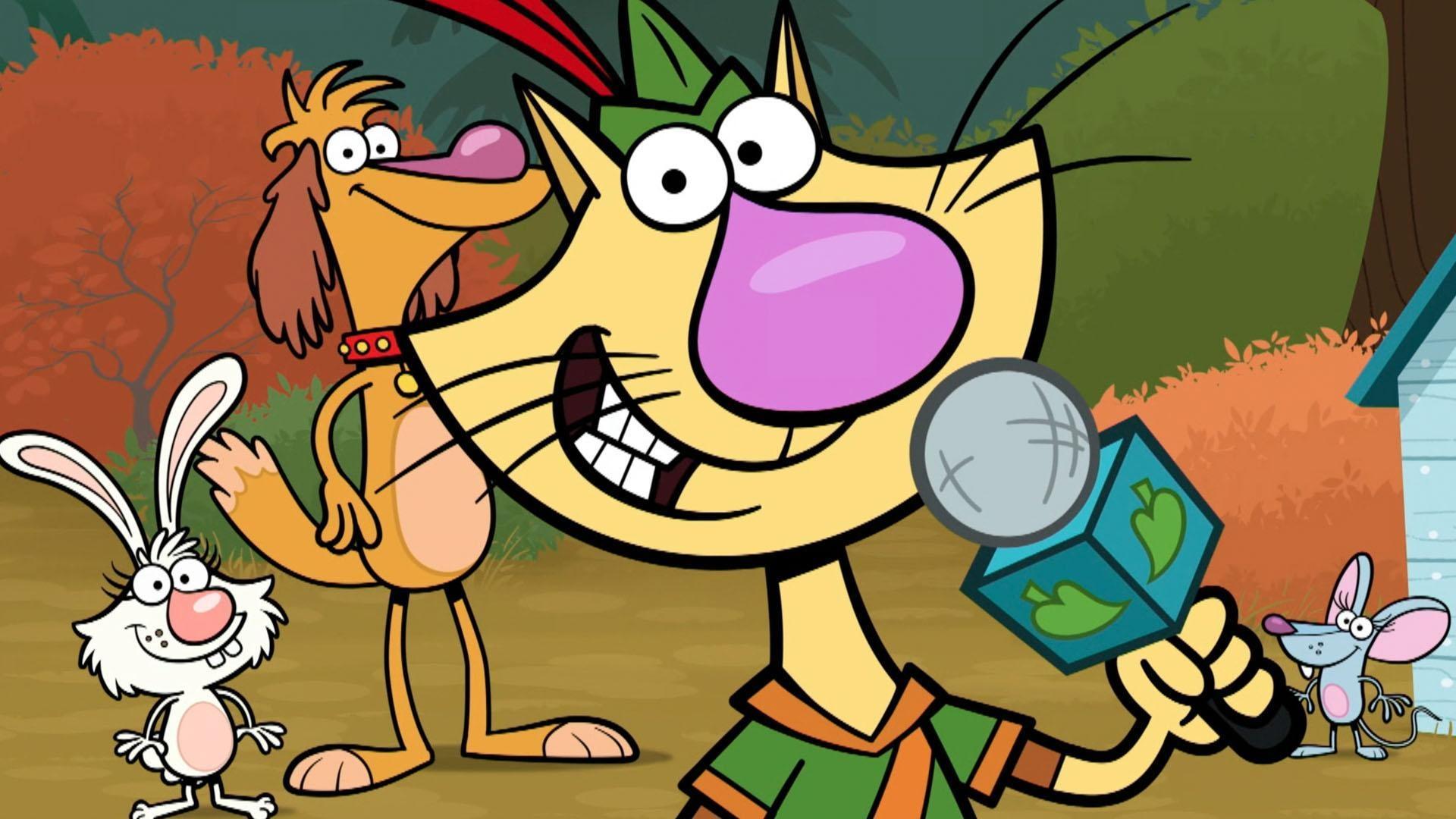 The crew repairs a habitat near the forest./The gang wonders if animals play in the wild.