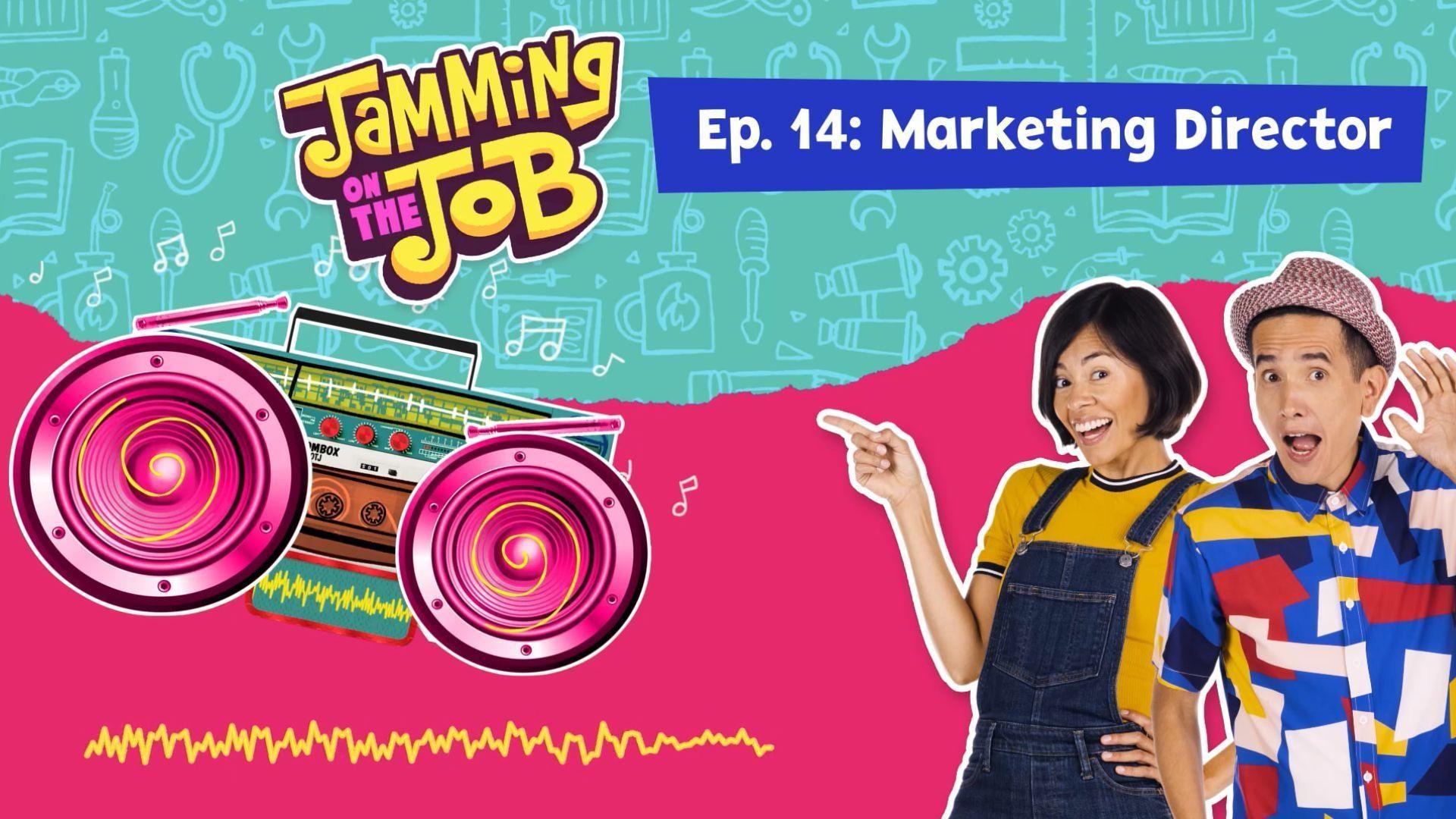 A Marketing Director helps Christina, Andrés, and BoomBox to promote their show.