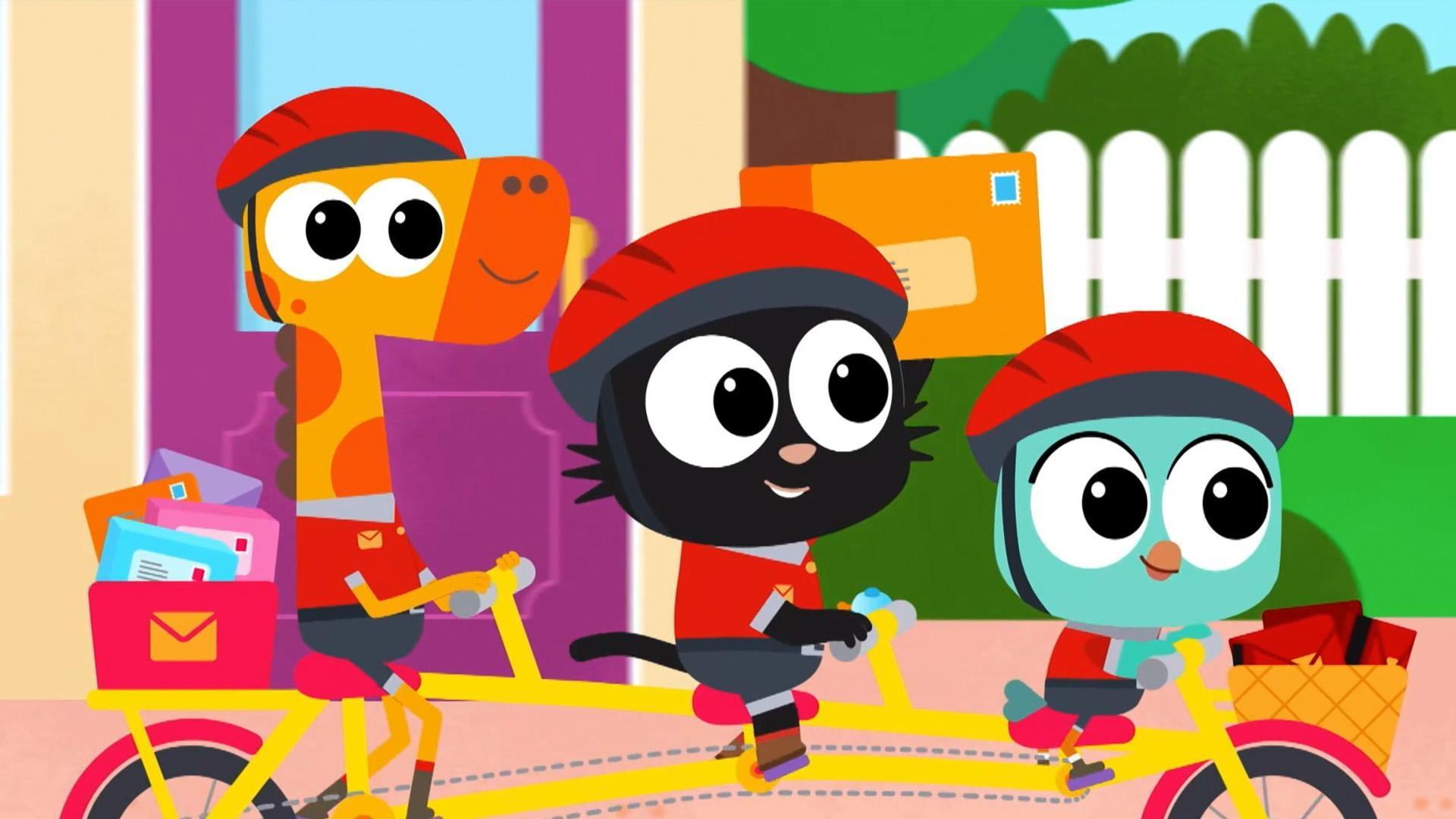 Raymond the Postal Worker delivers the town’s mail and Milo, Lofty and Lark are excited to help.