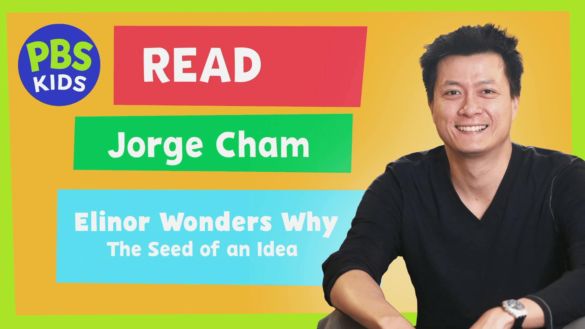 Jorge Cham reads Elinor Wonders Why and shows kids how to draw Elinor.