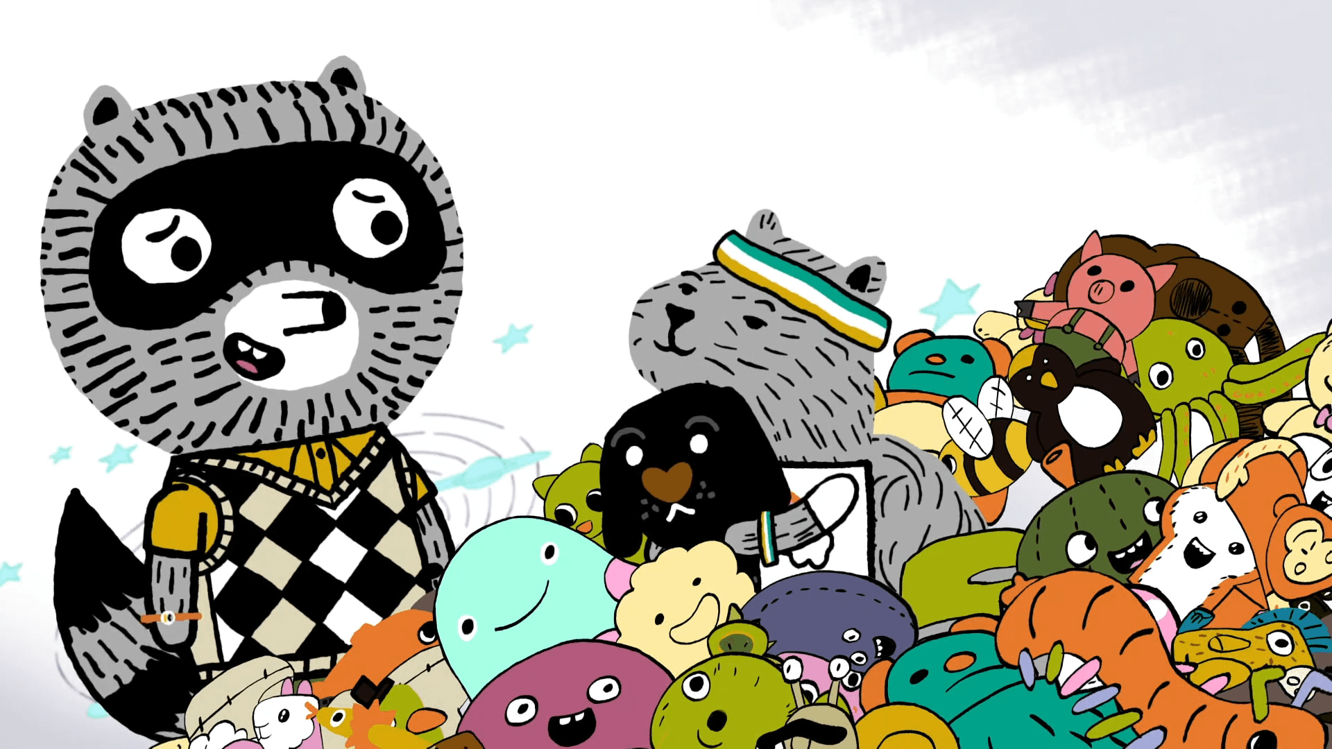 Carl needs help organizing his plushie collection./Carl loses his bouncy ball collection.
